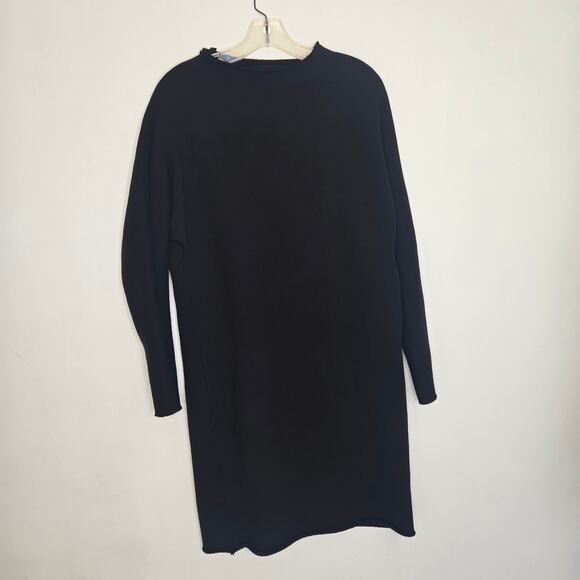Frank & Eileen Izzie Sweatshirt Party Dress Black Quiet Luxury Women Medium - Picture 10 of 13